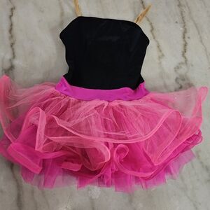 Weissman Girl's Tulle Dance Ballet Jazz Dress, Size Small Girls